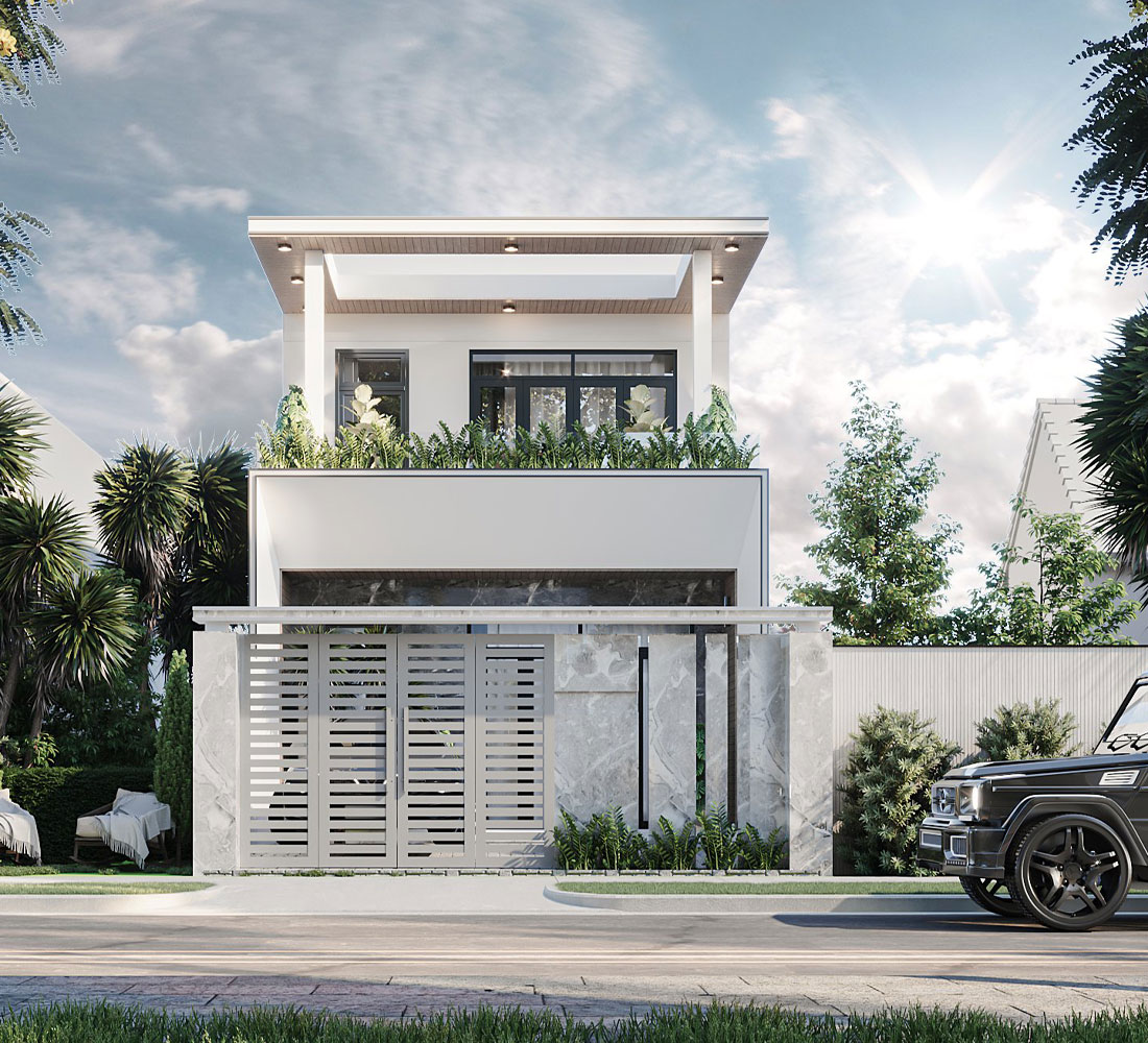 Mẫu biệt thự hiện đại 2 tầng tại Bình Thuận 