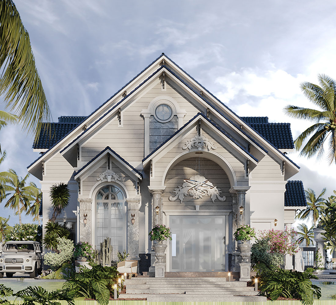 Biệt thự vườn mái Thái đẹp tại Cà Mau 