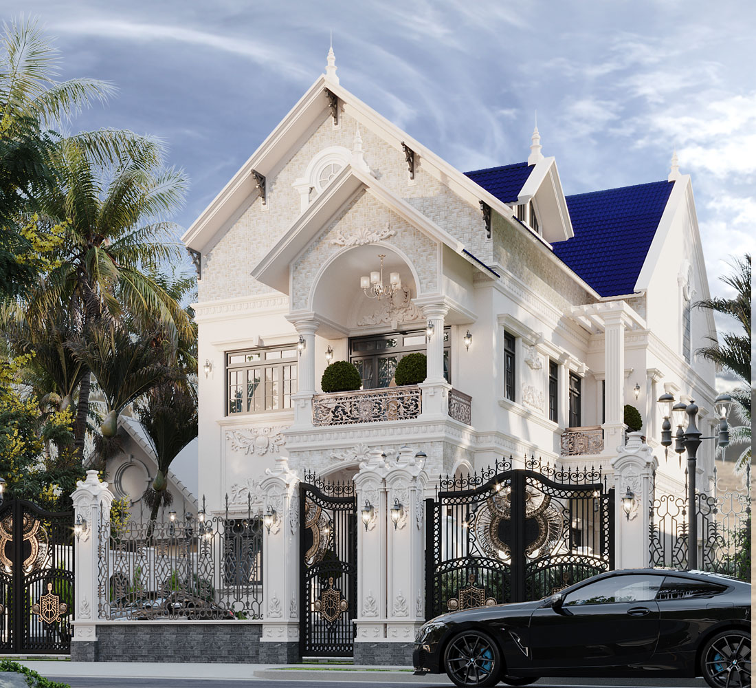 Mẫu biệt thự vườn 2 tầng mái Thái tại Bình Chánh