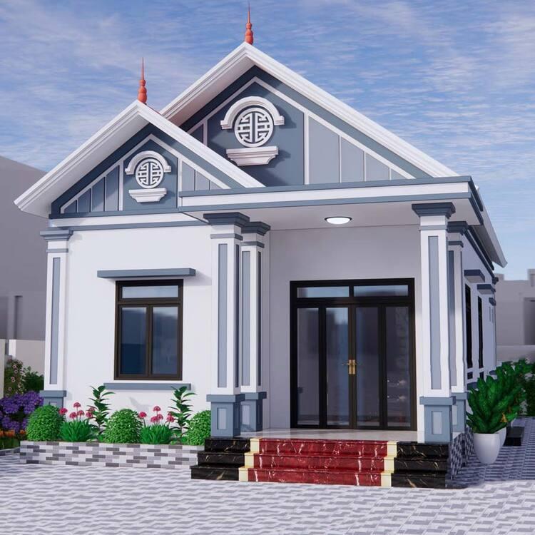 Mẫu nhà cấp 4 mái Thái  