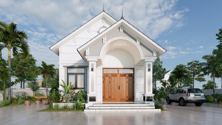 Mẫu nhà cấp 4 mái Thái 